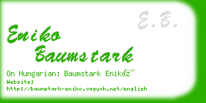 eniko baumstark business card